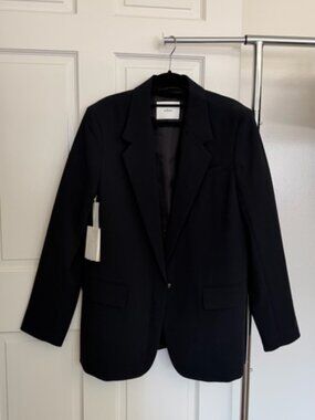 NWT Aritzia Wilfred Generation Blazer Black Size M - Crepette